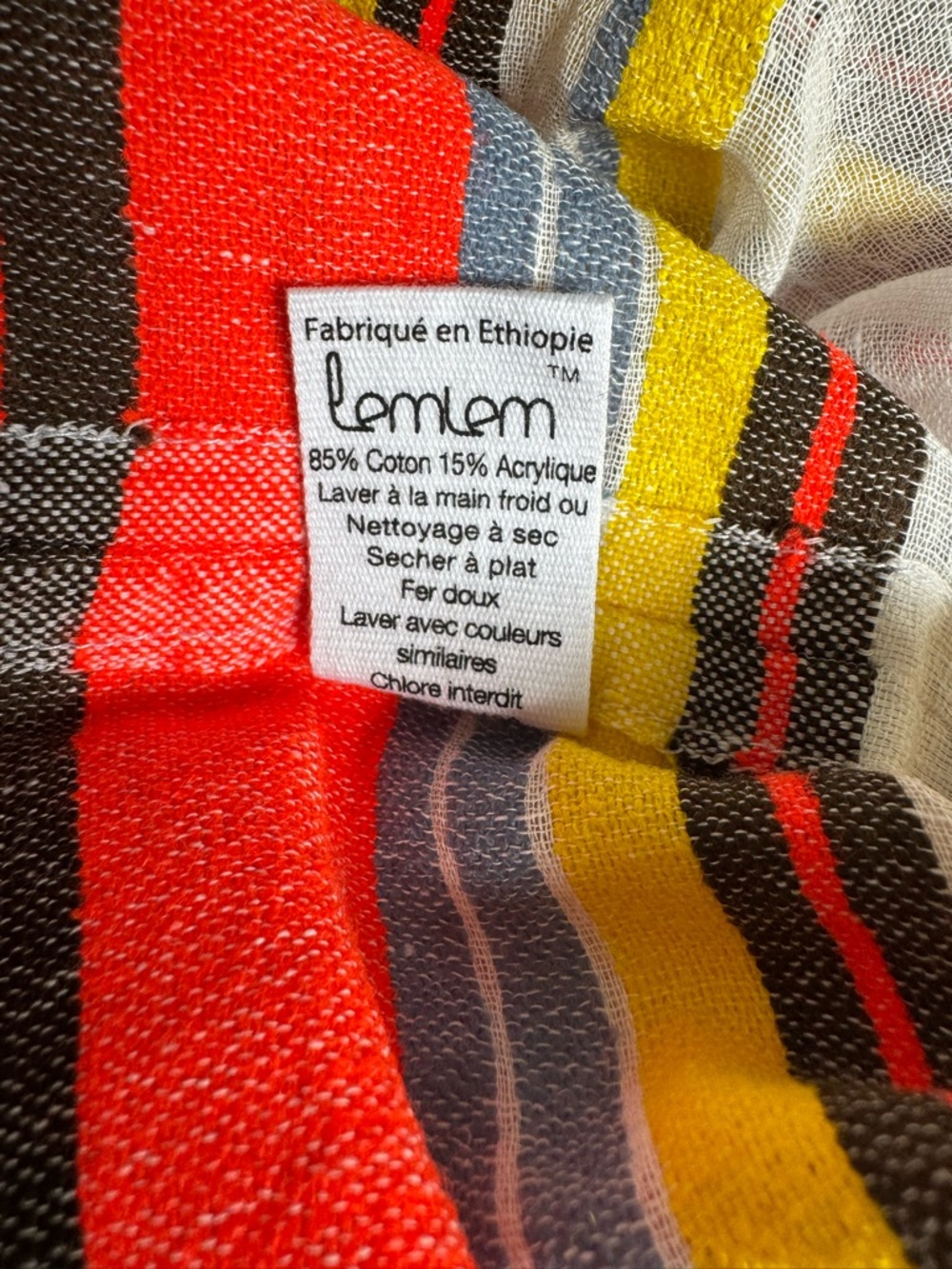 LEMLEM Striped Swim Cover Mini Dress size Medium - Picture 4 of 5